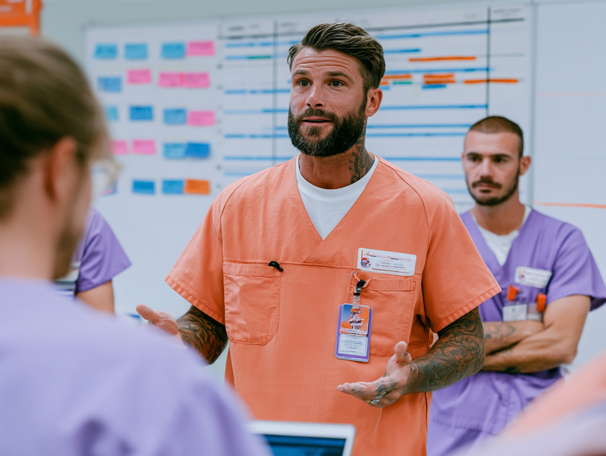 Attaché d'administration hospitalière pilotant un projet de l'établissement